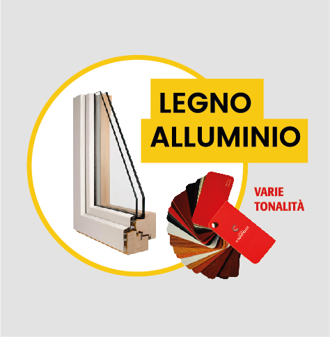Infissi in legno-alluminio